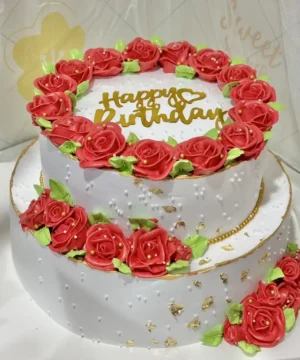 เค้กวนิลา 2 ชั้น