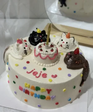 เค้กรูปแมว 1 ปอนด์