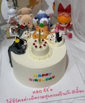 เค้กรูปแมวมินินอล 1 ปอนด์