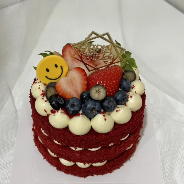 เค้กเรดเวลเวทสตอเบอรี่ครึ่งปอนด์