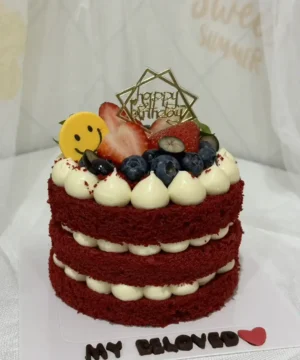 เรดเวลเวทเค้กสตอเบอรี่ 1/2 ปอนด์