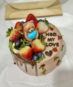 เค้กหมีฟองดองวันเกิด 1/2 ปอนด์