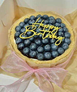 บลูเบอรี่ชีสเค้กวันเกิด 1 ปอนด์