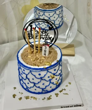 เค้กกระถางธูปมงคล 1 ปอนด์