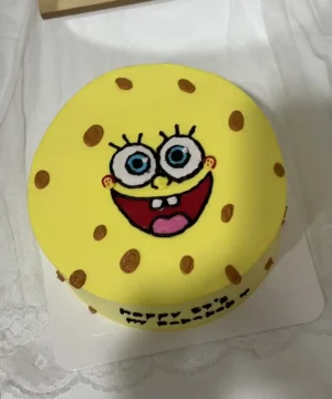 เค้กสแควร์แพนส์วันเกิด 1 ปอนด์