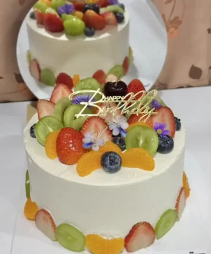 เค้กผลไม้ครีมสด 1 ปอนด์