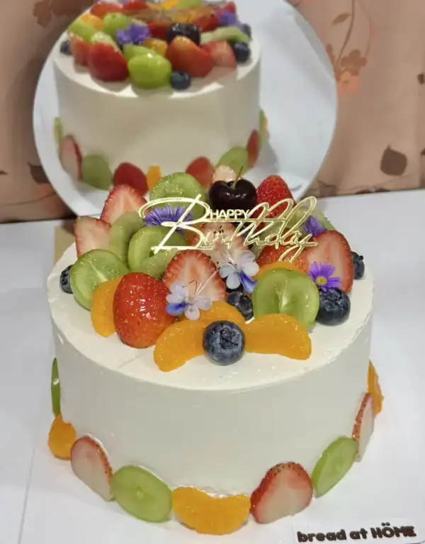 เค้กผลไม้ครีมสด 1 ปอนด์