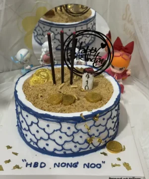 เค้กกระถางธูปวันเกิด 2 ปอนด์