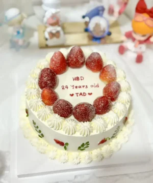 เค้กสตรอเบอรี่ช็อตเค้ก 1 ปอนด์