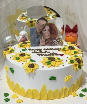 เค้กดอกทานตะวัน 3 pound