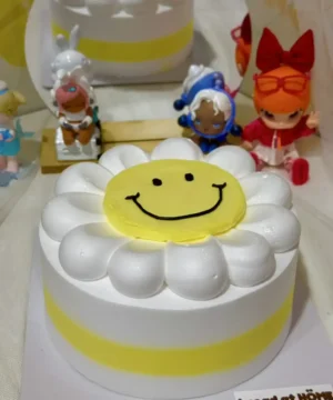 เค้กดอกเดซี่สวยๆ 1 ปอน