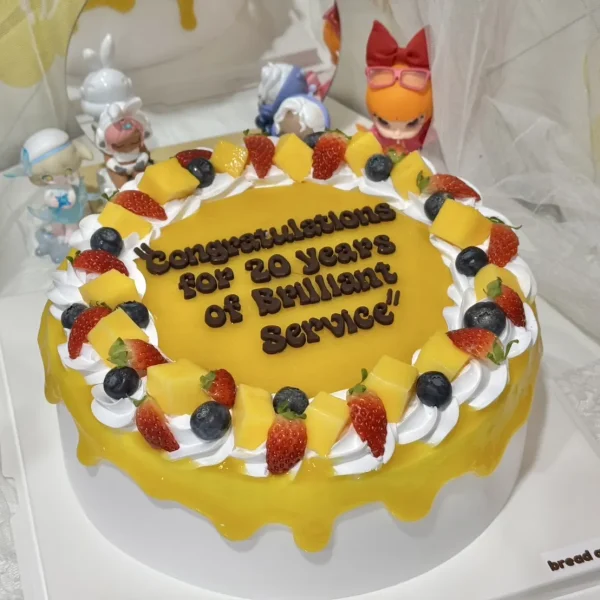 เค้กมะม่วงครีมสด 4 ปอนด์
