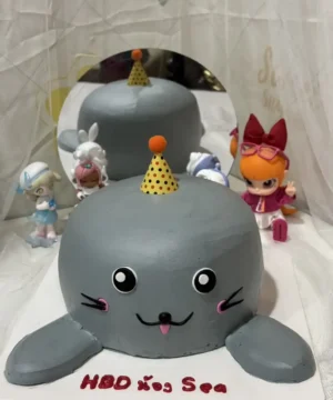 เค้กแมวน้ำ 3 มิติ 1 ปอนด์