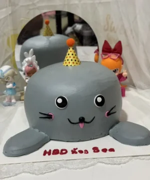 เค้กแมวน้ำ 3 มิติ 1p