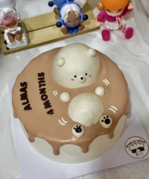 เค้กหมีลอยน้ำสวยๆ 1 ปอนด์