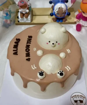 เค้กหมีลอยน้ำวันเกิด 1 pound