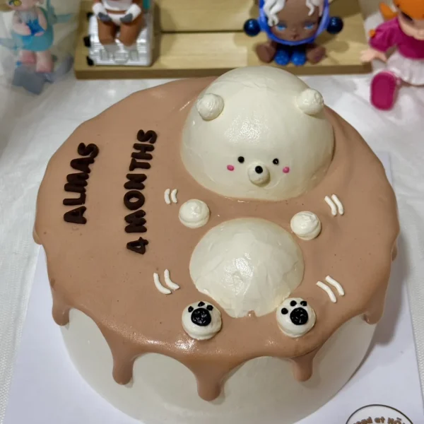 เค้กหมีลอยน้ำวันเกิด 1 pound