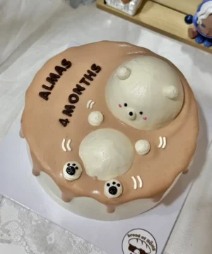 เค้กหมีลอยน้ำวันเกิด 1 ปอนด์