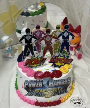 เค้กพาวเวอร์เรนเจอร์วันเกิด 1 ปอนด์