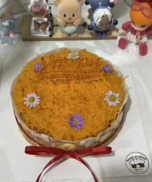 ชีสเค้กหน้าไหม้ฝอยทองวันเกิด 1 ปอนด์