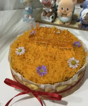 ชีสเค้กหน้าไหม้ฝอยทอง 1 pound