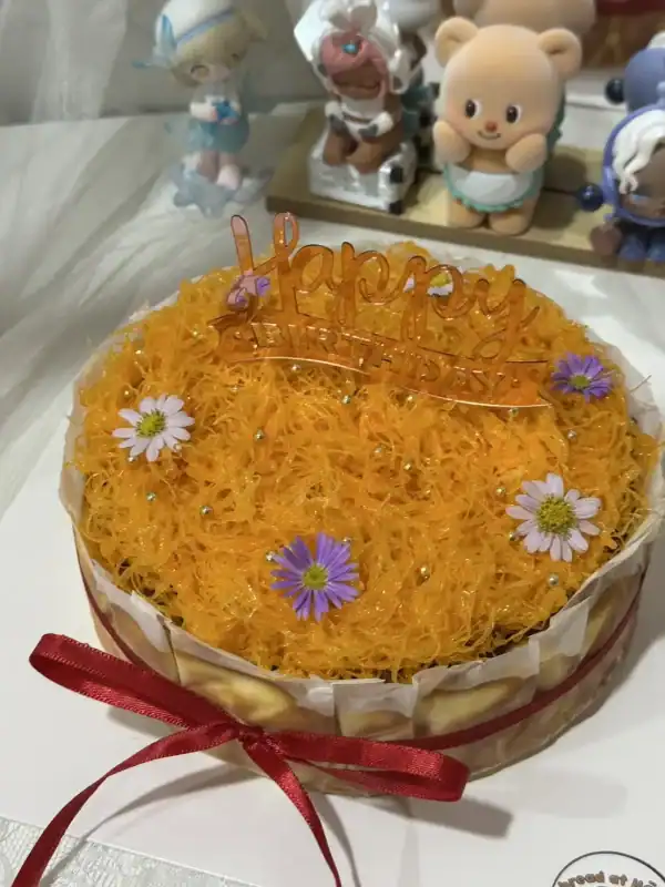 ชีสเค้กหน้าไหม้ฝอยทอง 1 pound