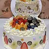 เค้กผลไม้รวมครีมสด 2 ปอนด์