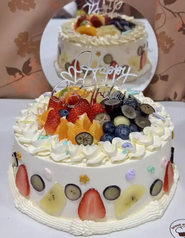 เค้กผลไม้รวมครีมสด 2 ปอนด์