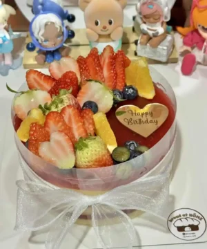 เค้กสตรอว์เบอร์รี่หน้านิ่ม 1 ปอนด์