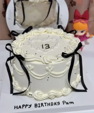 เค้กโบว์สไตส์เกาหลี 2 ปอนด์