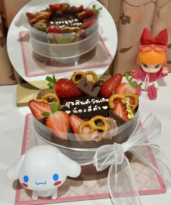 เค้กช็อกโกแลตหน้านิ่ม 2p