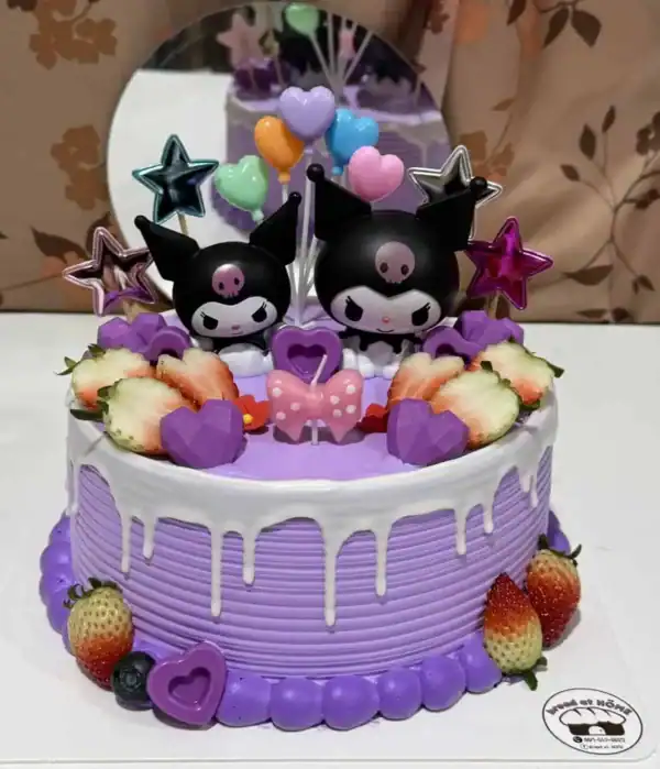 เค้กคุโรมิ [クロミ] KUROMI CAKE ดีไซน์สวยถูกใจคนรักซานริโอ้ - Image 7