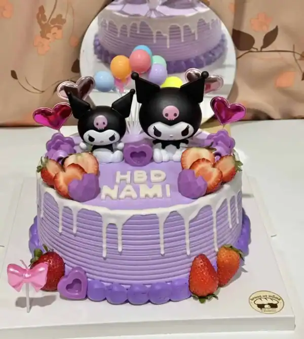 เค้กคุโรมิ [クロミ] KUROMI CAKE ดีไซน์สวยถูกใจคนรักซานริโอ้ - Image 7