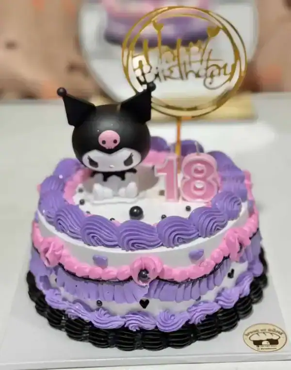 เค้กคุโรมิ [クロミ] KUROMI CAKE ดีไซน์สวยถูกใจคนรักซานริโอ้ - Image 3