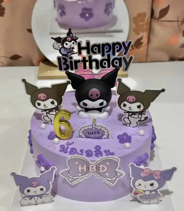 เค้กคุโรมิ [クロミ] KUROMI CAKE ดีไซน์สวยถูกใจคนรักซานริโอ้ - Image 3