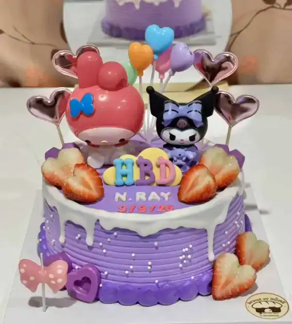 เค้กคุโรมิ [クロミ] KUROMI CAKE ดีไซน์สวยถูกใจคนรักซานริโอ้ - Image 5