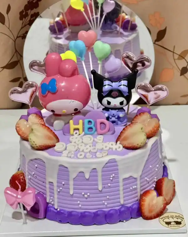 เค้กคุโรมิ [クロミ] KUROMI CAKE ดีไซน์สวยถูกใจคนรักซานริโอ้ - Image 3