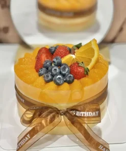 เค้กส้มหน้านิ่มวันเกิด 1 ปอนด์