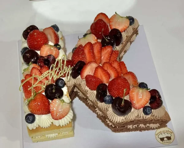 เค้กตัวอักษร ความหมายดี ดีไซน์เก๋ ไอเดียใหม่ทำเป็นชื่อเจ้าของวันเกิด - Image 5