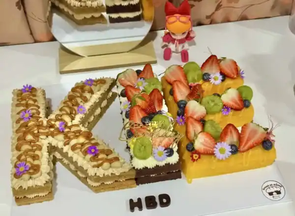 เค้กตัวอักษรเซ็ต 3 ตัวอักษร