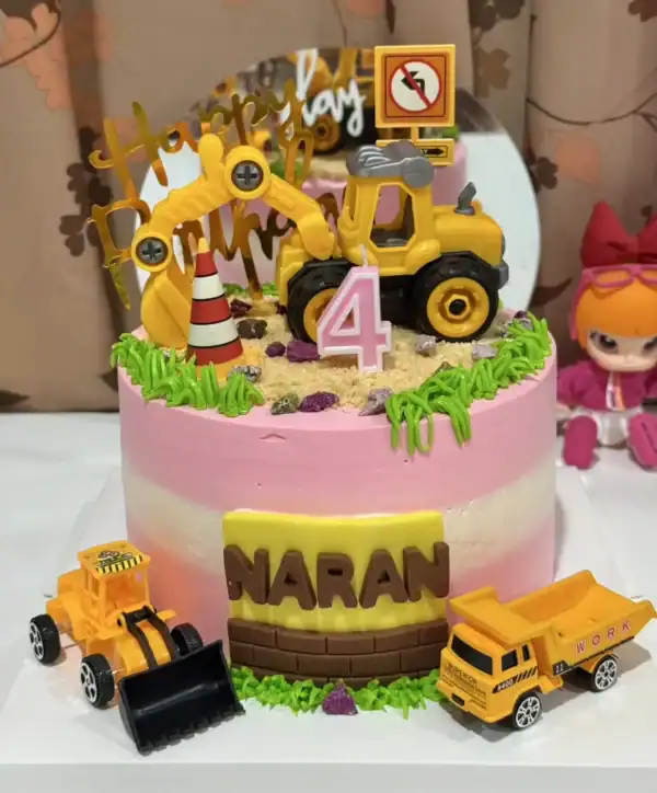 เค้กรถแม็คโคร 2 ปอนด์