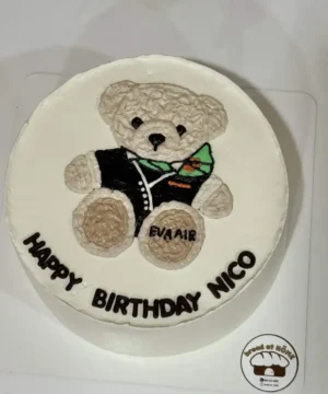 เค้กวาดมือหมีมินิมอล 1 ปอนด์