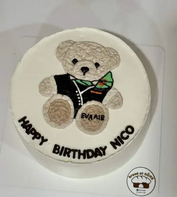 เค้กวาดมือหมีมินิมอล 1 ปอนด์