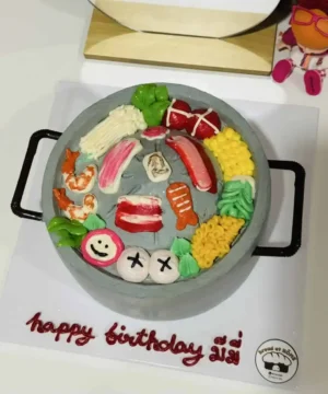 เค้กหมูกระทะ 2 ปอนด์