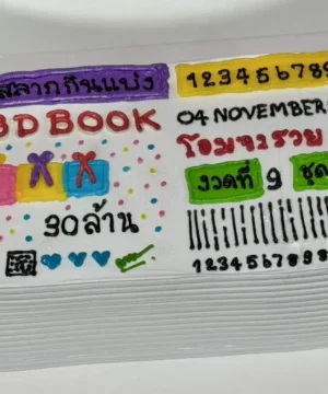 บัตรปฏิทินวันเกิดทำจากโฟมลามิเนตสีสันสดใสพร้อมคำอวยพรและรหัสบาร์โค้ดสำหรับกิจกรรมพิเศษในงานวันเกิดของคนในครอบครัวหรือกลุ่มเพื่อน.