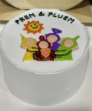 เค้กเทเลทับบี้วาดรูป 1 ปอนด