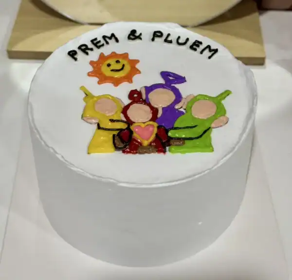 เค้กเทเลทับบี้วาดรูป 1 ปอนด