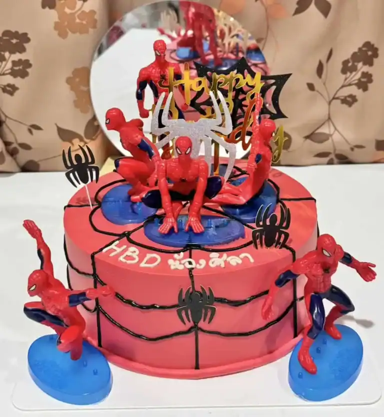 เค้กสไปเดอร์แมน ปล่อยพลังแมงมุม! ที่ฮีโร่ตัวจิ๋วต้องกรี๊ด! - Image 9