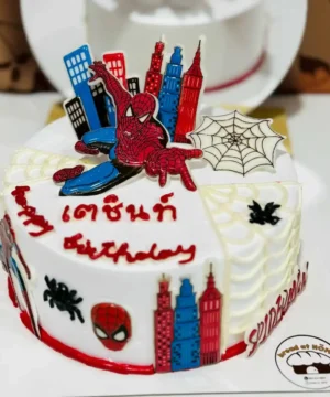 เค้กสไปเดอร์แมนสวยๆ 1 ปอนด์