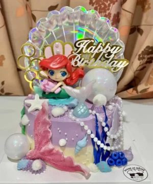 เครื่องบินเค้กวันเกิดแนวทะเล สวยงามสดใสสำหรับฉลองวันพิเศษ จัดเต็มธีมทะเล พร้อมคาแรคเตอร์เจ้าหญิงน้อยและของตกแต่งธีมทะเลหลากสีสะดุดตามีเสน่ห์ในทุกกิจกรรมวันสำคัญ.